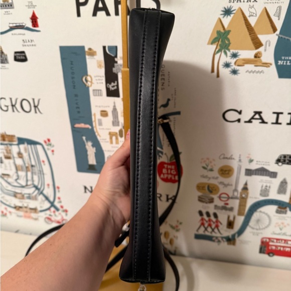 Kate Spade Black Leather Crossbody Bag - Picture 3 of 4
